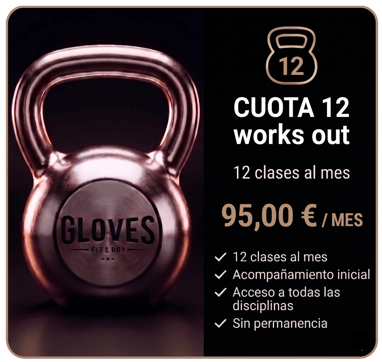 CUOTA 12 AL MES GLOVES MADRID