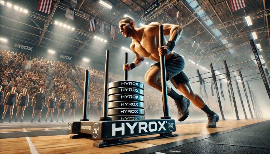 Una persona entrena HYROX en Madrid en GLOVES Costa Rica.